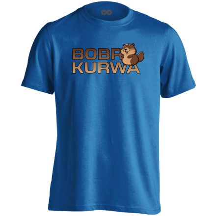 Bobrkurwa utcai férfi póló (kék)