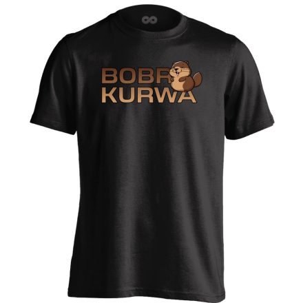 Bobrkurwa utcai férfi póló (fekete)
