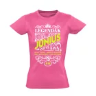 Júniusi Legenda szülinapos női póló (rózsaszín)