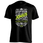 Júniusi Legenda szülinapos férfi póló (fekete)