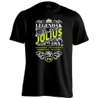Júliusi Legenda szülinapos férfi póló (fekete)