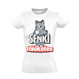 PobodyIsNerfect macskás női póló (fehér)