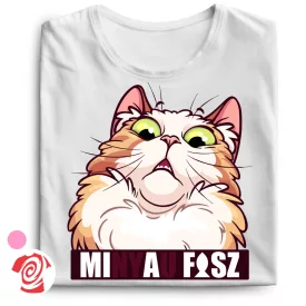 Minyau macskás női póló (fehér)