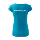 Szirmok Mályvavirág női póló (zafírkék)