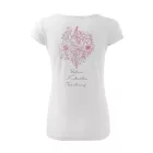 Csokor Mályvavirág női póló (fehér)