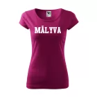 Felirat Mályvavirág női póló (fukszia)