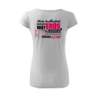 Erős vagy mályva logó női Mályvavirág póló (fehér)