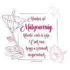 Szirmok Mályvavirág férfi póló (zafírkék)