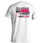 Erős vagy mályva logó férfi Mályvavirág póló (fehér)