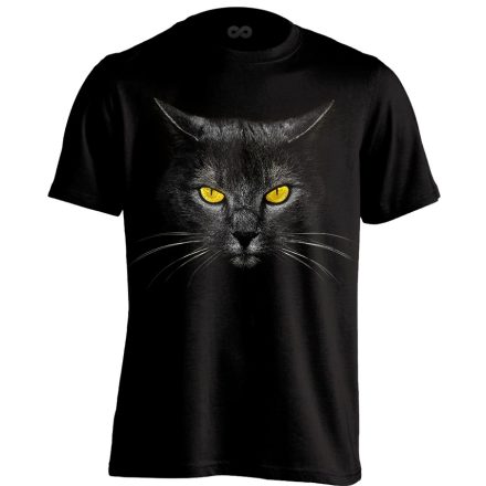 HipnoSzem macskás férfi póló (fekete)