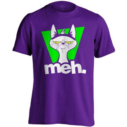 Meh macskás férfi póló (lila)