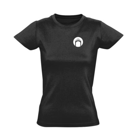 Vastrón vagy Boszorkánykirály minimalista női póló (fekete)