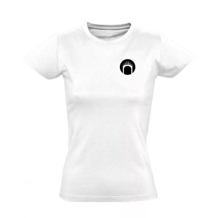 Vastrón vagy Boszorkánykirály minimalista női póló (fehér)