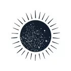 Mindenség minimalista női póló (fehér)