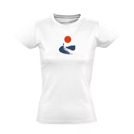 Dezert minimalista női póló (fehér)