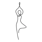 Zen minimalista női póló (fehér)