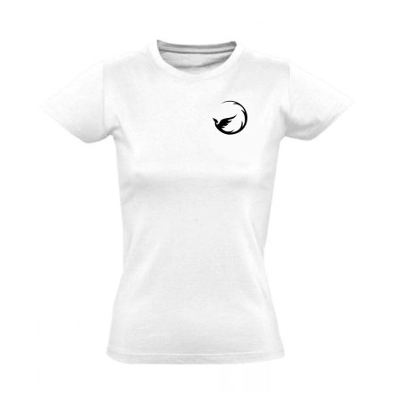 Repkör minimalista női póló (fehér)