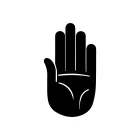 Palm minimalista férfi póló (fehér)