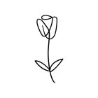 Virágzó minimalista férfi póló (fehér)