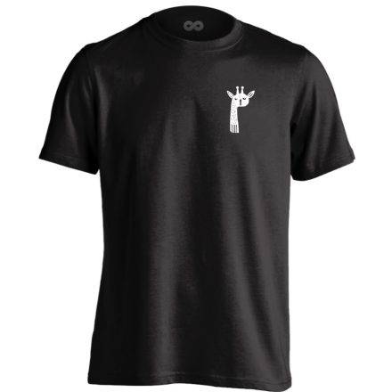 Ájdont minimalista férfi póló (fekete)