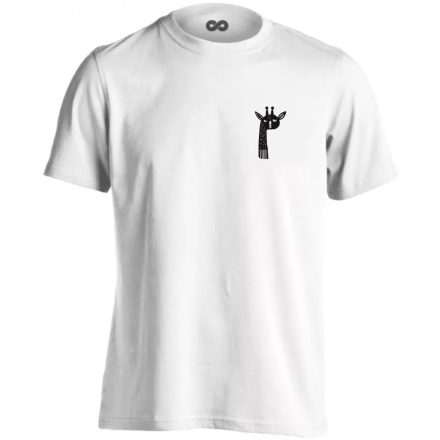 Ájdont minimalista férfi póló (fehér)