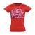 Feliratos "girl boss" Hajrá csajok! női póló (piros)