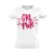 GirlPower "filctoll" Hajrá csajok! női póló (fehér)