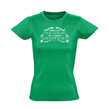 Csináld meg magadnak nőnapi női póló (zöld)