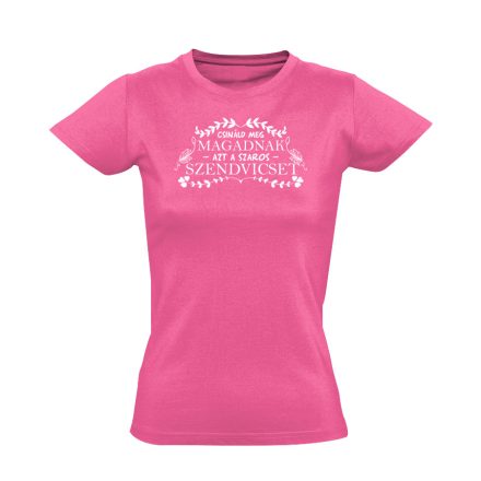 Csináld meg magadnak nőnapi női póló (rózsaszín)