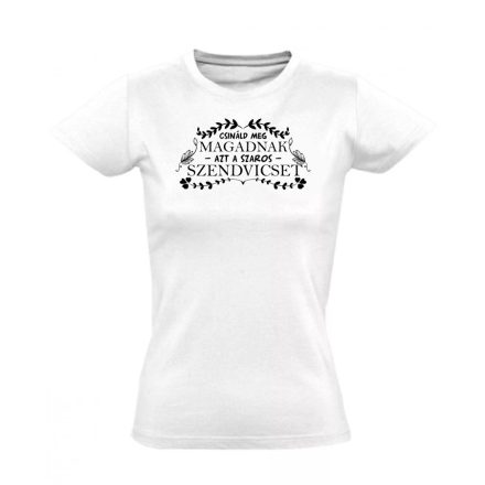 Csináld meg magadnak nőnapi női póló (fehér)