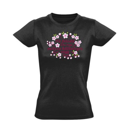 Különleges vagy nőnapi női póló (fekete)