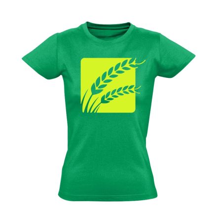 SzemesnekÁllAVilág női póló (zöld)