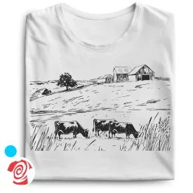 Legelő agrár férfi póló (fehér)