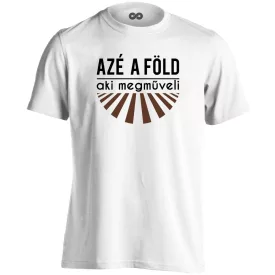 AzéAFöld férfi póló (fehér)