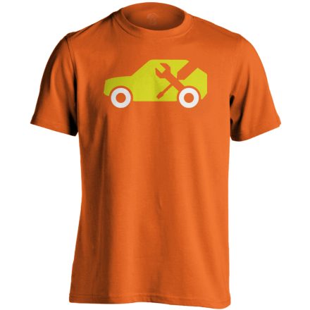 HuTyuTyu autószerelő férfi póló (narancssárga)