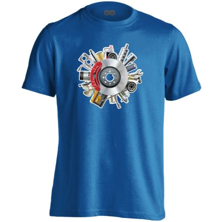 All-In autószerelő férfi póló (kék)