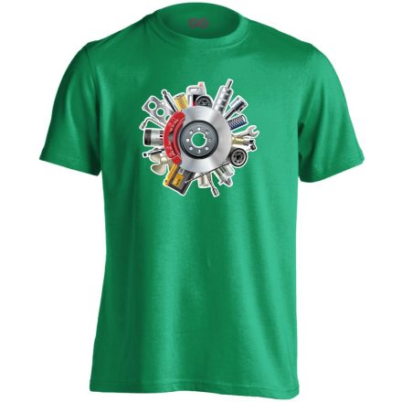 All-In autószerelő férfi póló (zöld)