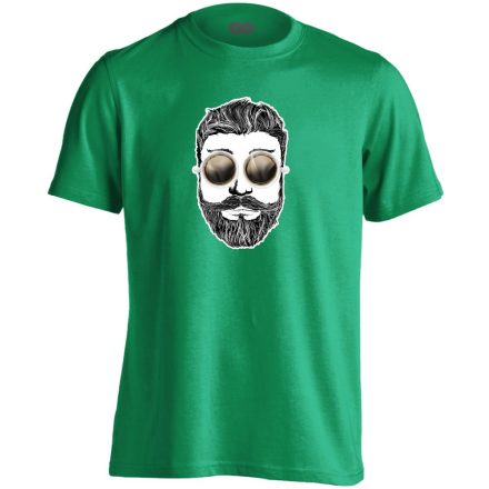 HipsterKafe barista férfi póló (zöld)