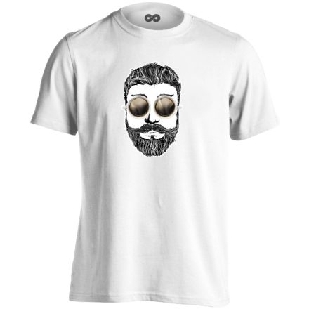 HipsterKafe barista férfi póló (fehér)