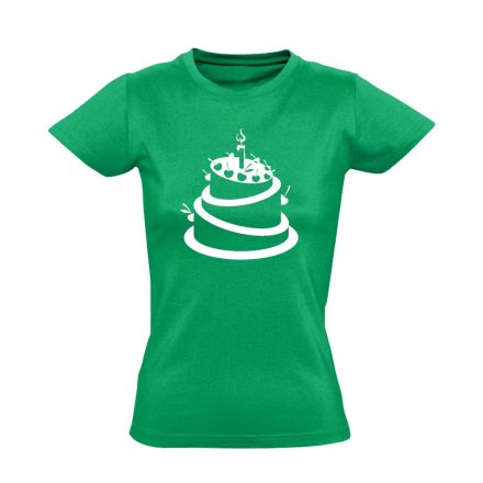 SzázszortaTorta cukrász női póló (zöld)