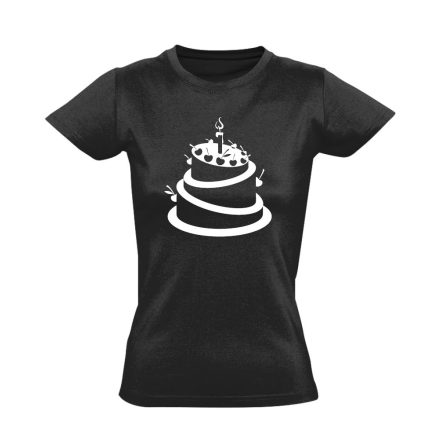 SzázszortaTorta cukrász női póló (fekete)