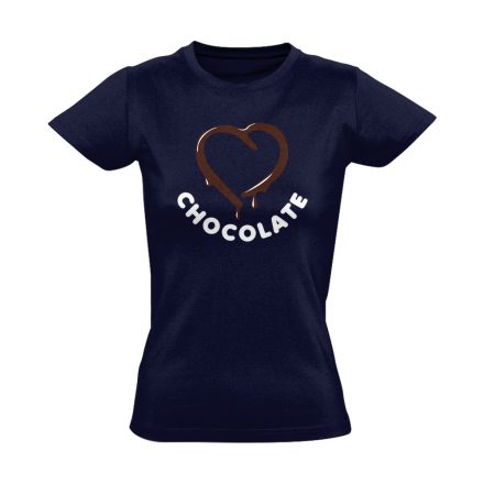 CsokImádat cukrász női póló (tengerészkék)