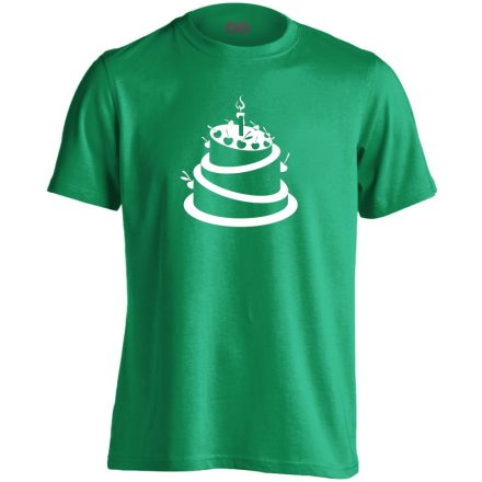 SzázszortaTorta cukrász férfi póló (zöld)