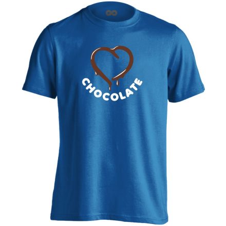 CsokImádat cukrász férfi póló (kék)
