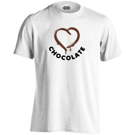 CsokImádat cukrász férfi póló (fehér)