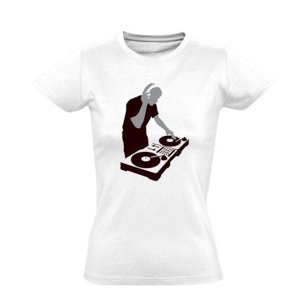 Jockey DJ női póló (fehér)