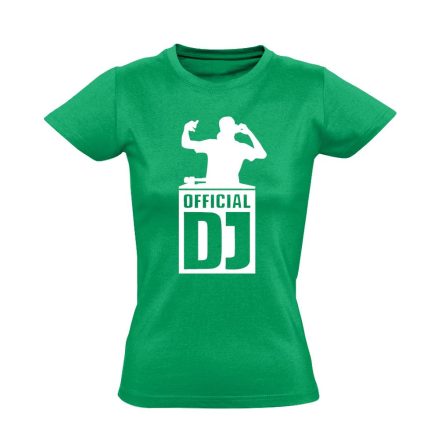 Official DJ női póló (zöld)