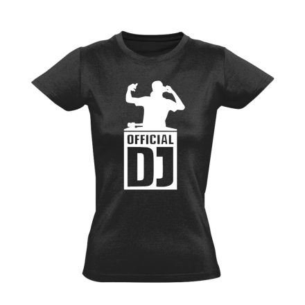 Official DJ női póló (fekete)