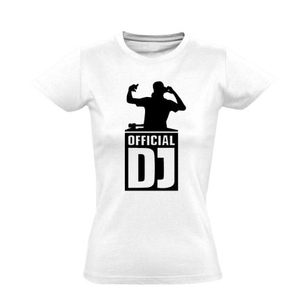 Official DJ női póló (fehér)