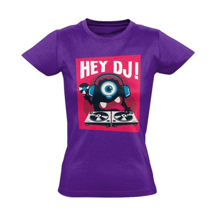 Hey! DJ női póló (lila)